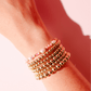 Flamingo Sprinkle Pearl Bracelet: Standard 6.75 inch - She Chester