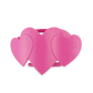 Flat Hair Clip | Medium | Pink Heart to Heart - She Chester