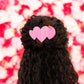 Flat Hair Clip | Medium | Pink Heart to Heart - She Chester