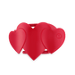 Flat Hair Clip | Medium | Red Heart to Heart - She Chester