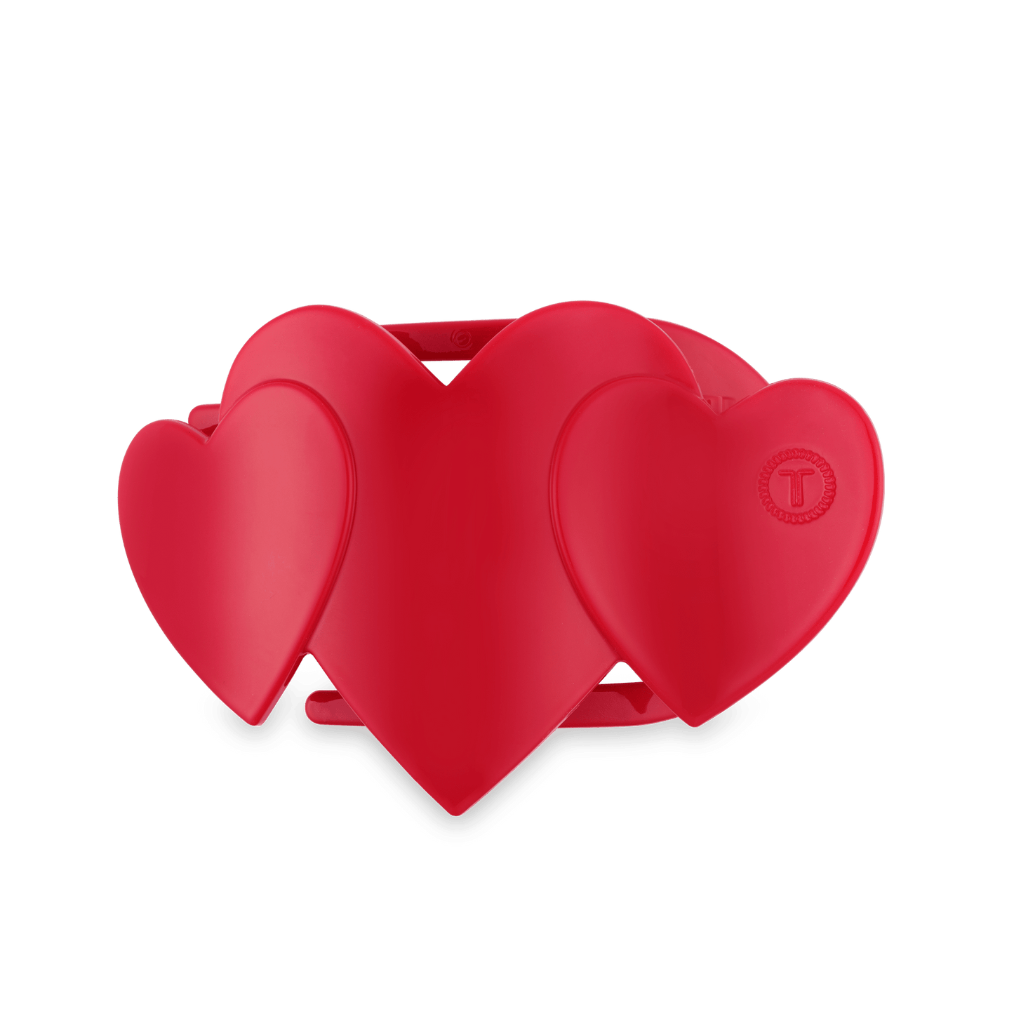 Flat Hair Clip | Medium | Red Heart to Heart - She Chester