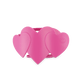 Flat Hair Clip | Small | Pink Heart to Heart - She Chester