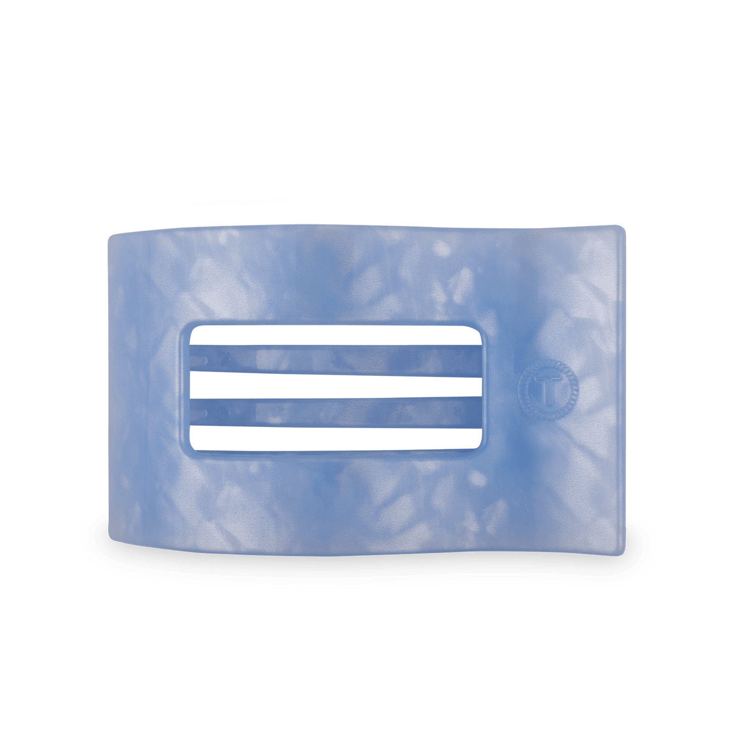Flat Rectangle Hair Clip | Large | Blue Lagoon - She Chester