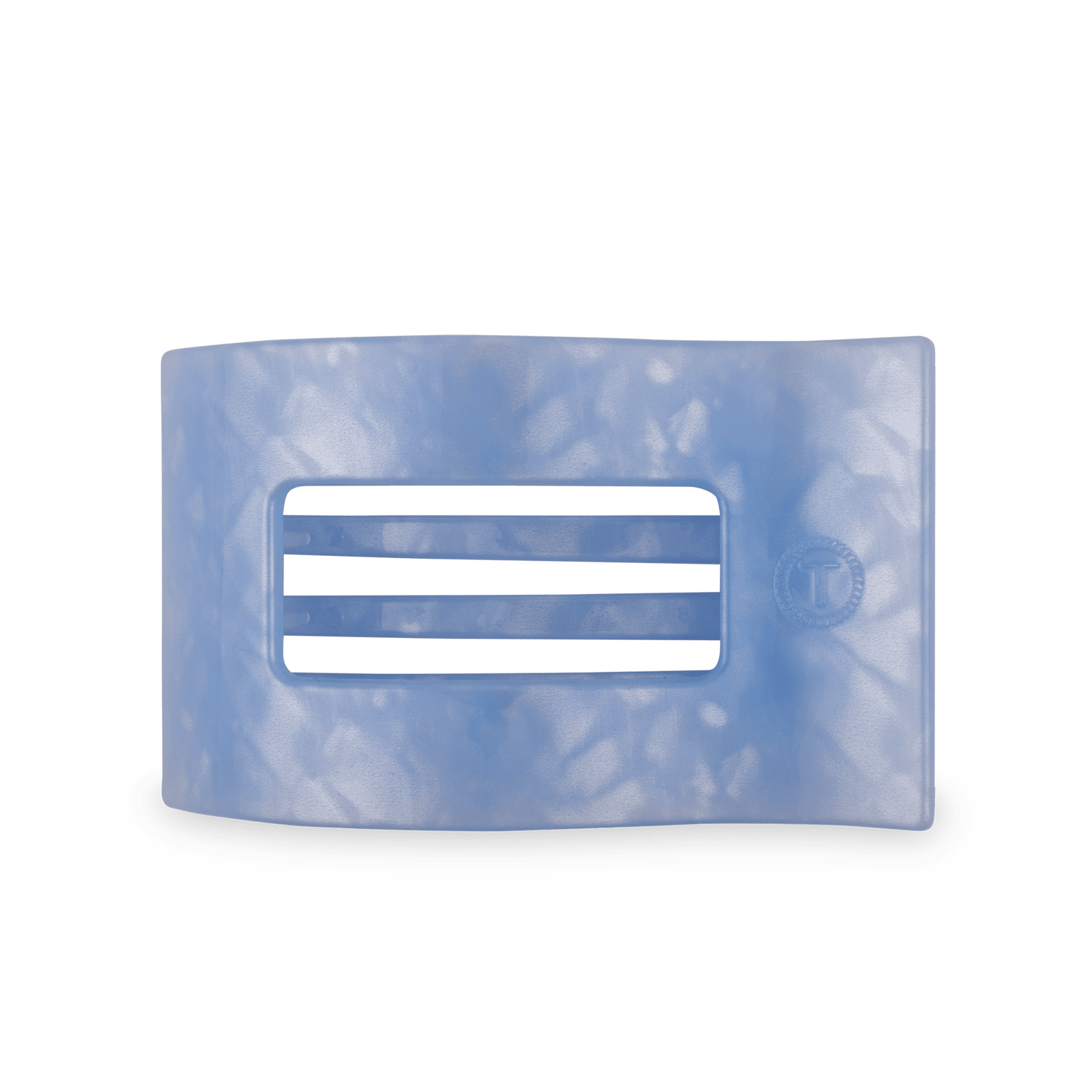 Flat Rectangle Hair Clip | Large | Blue Lagoon - She Chester