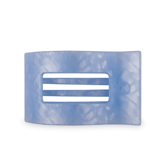 Flat Rectangle Hair Clip | Large | Blue Lagoon - She Chester