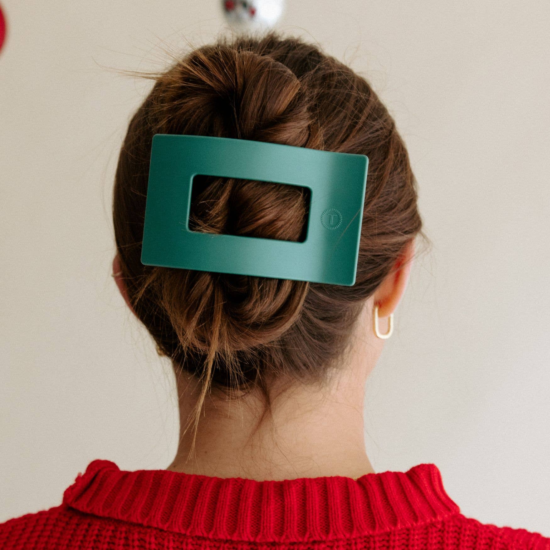 Flat Rectangle Hair Clip | Large | Fir Real - She Chester