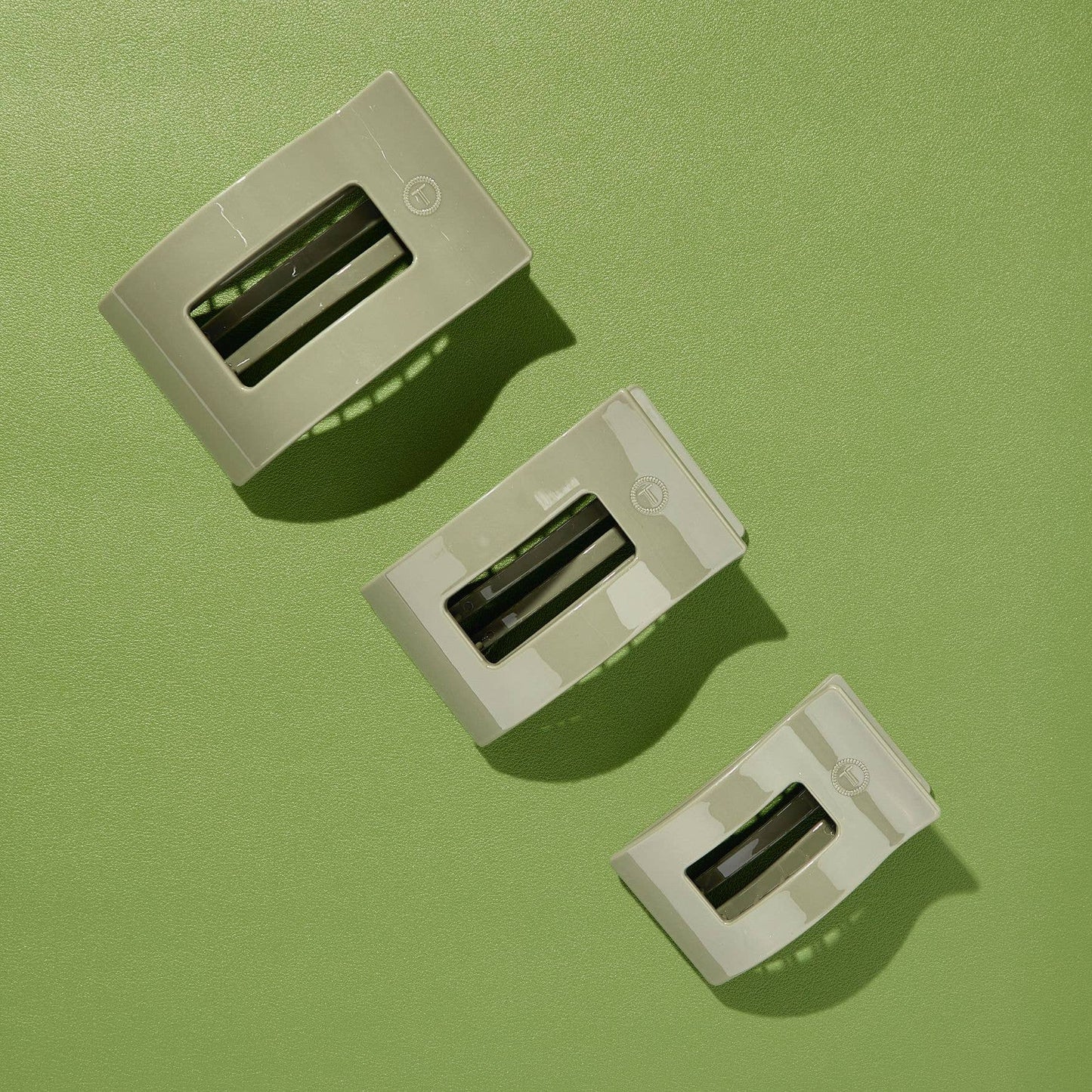 Flat Rectangle Hair Clip | Large | Sage It Ain't So - She Chester