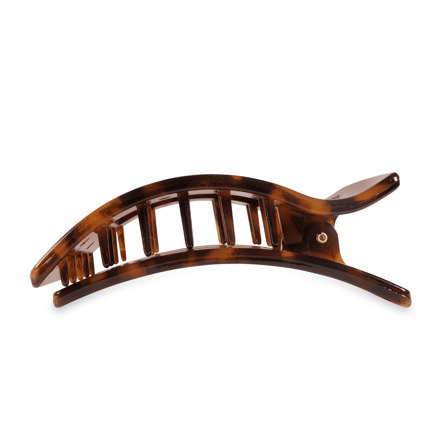 Flat Rectangle Hair Clip | Large | Tortoise - She Chester