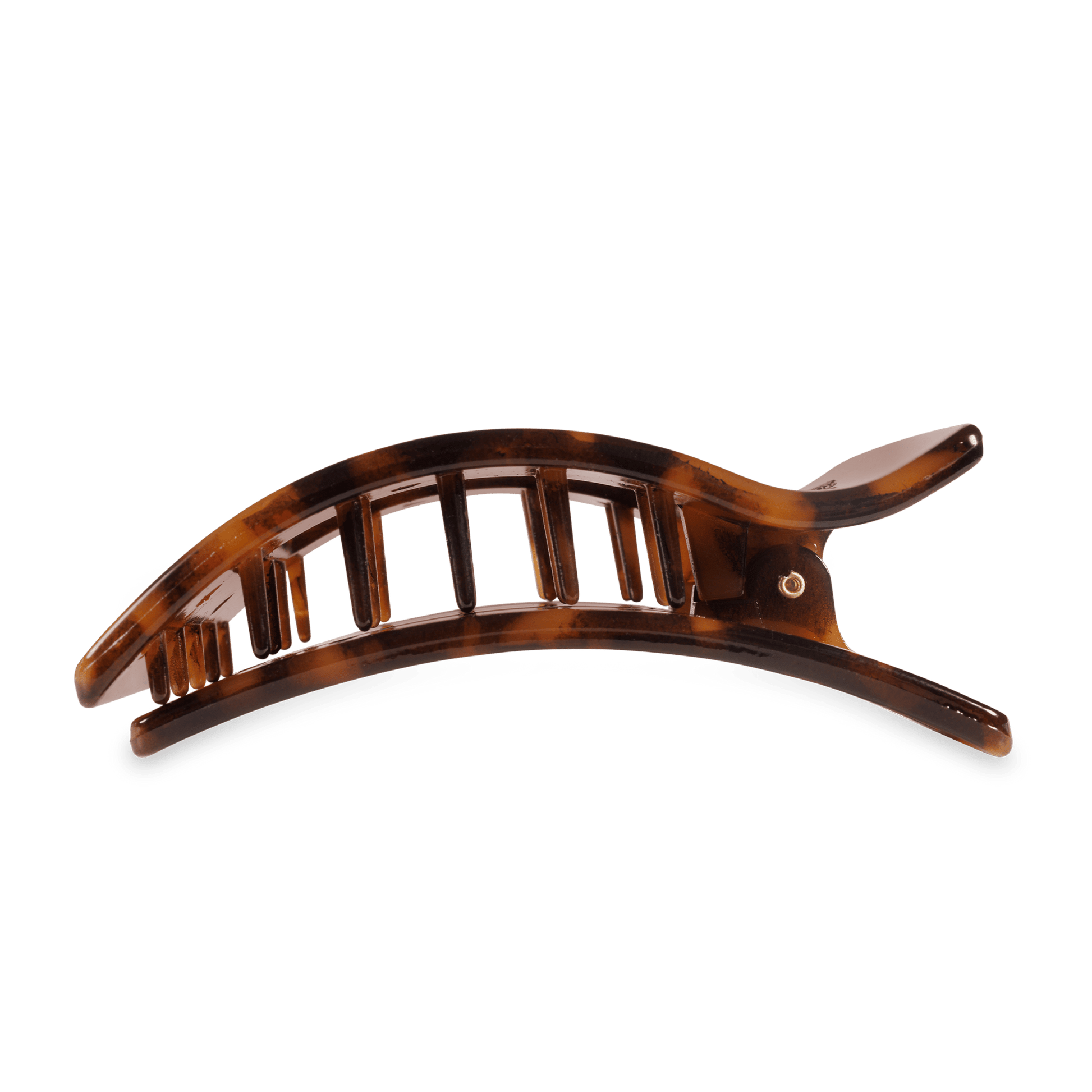 Flat Rectangle Hair Clip | Large | Tortoise - She Chester