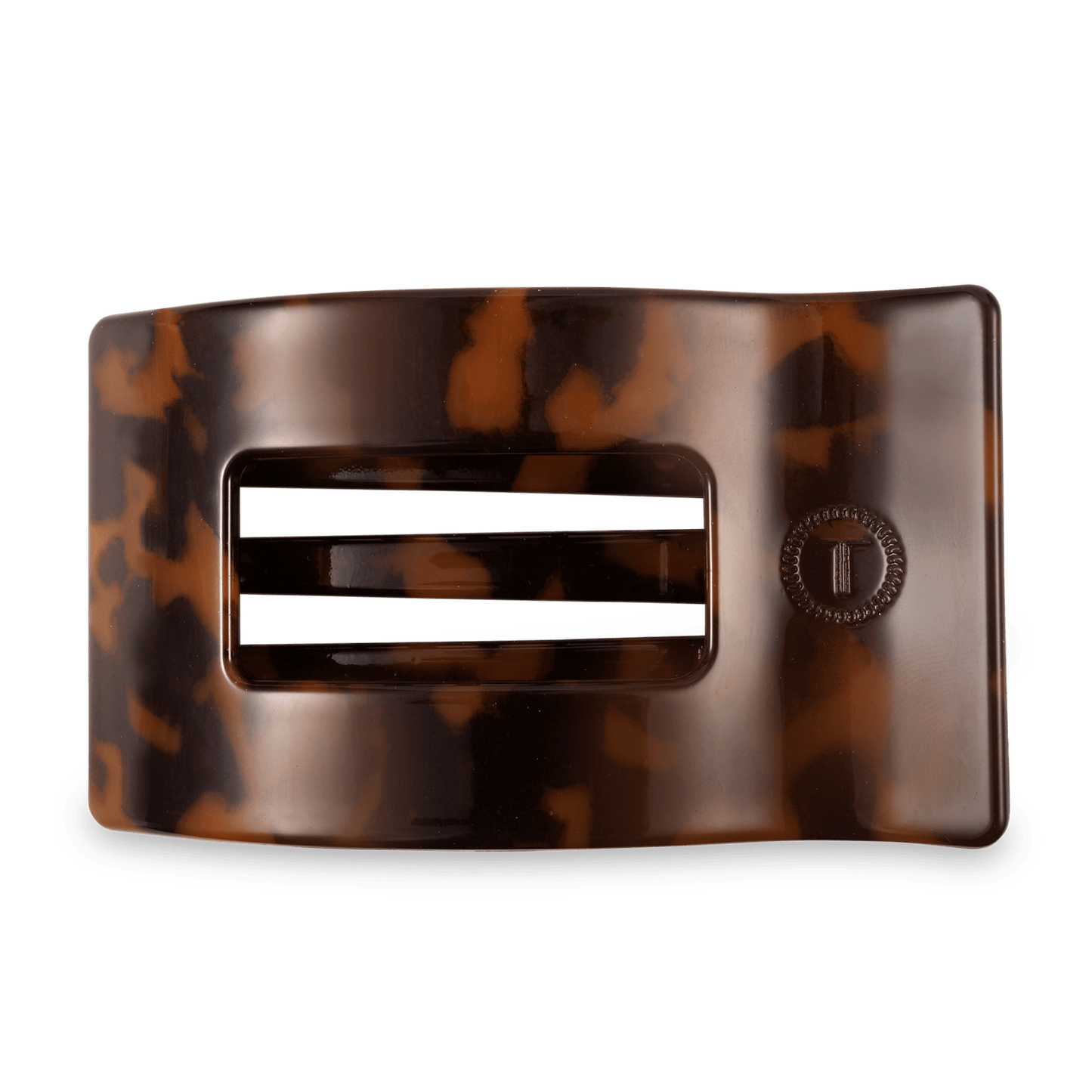 Flat Rectangle Hair Clip | Large | Tortoise - She Chester