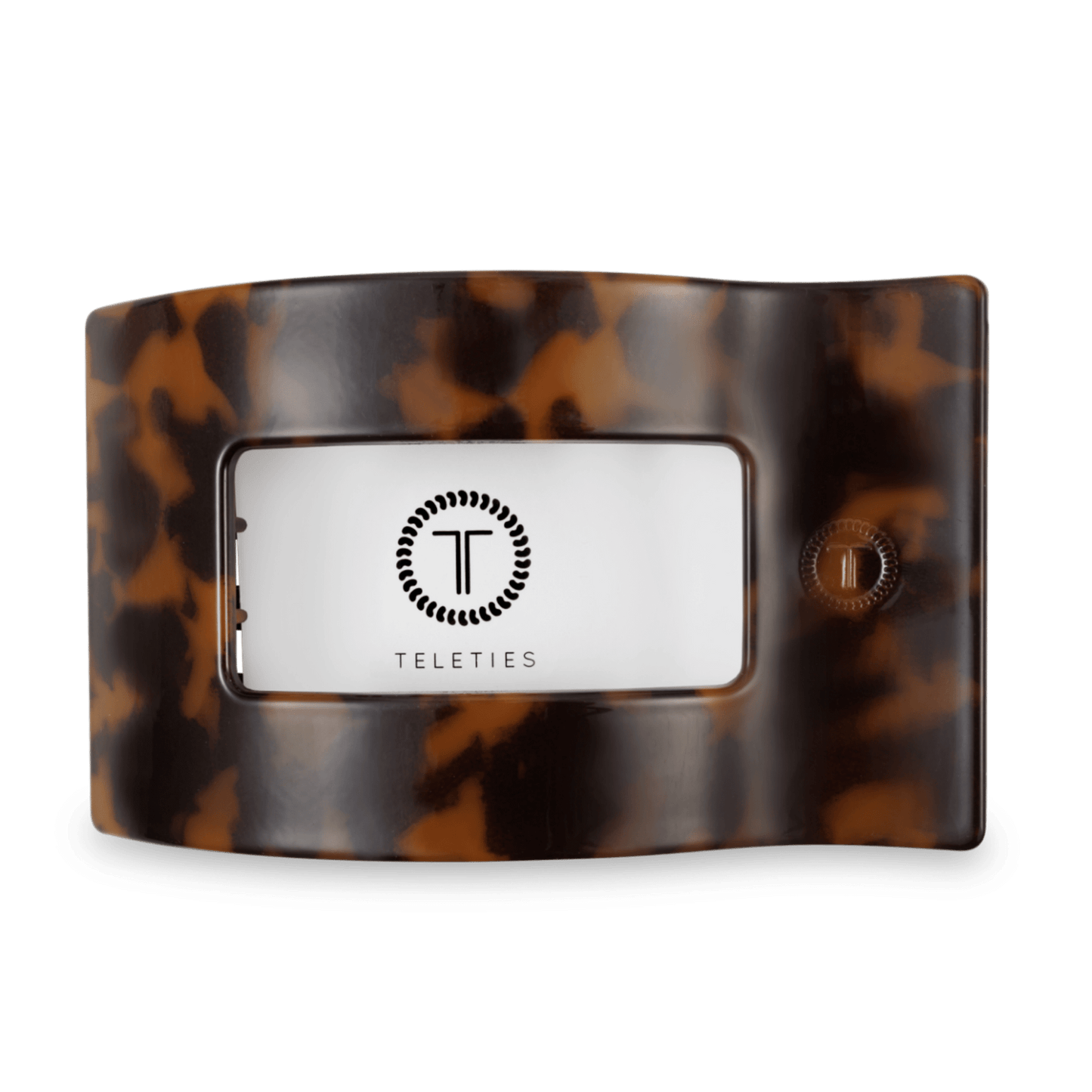 Flat Rectangle Hair Clip | Large | Tortoise - She Chester