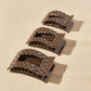 Flat Rectangle Hair Clip | Large | Truly Taupe Quilted - She Chester