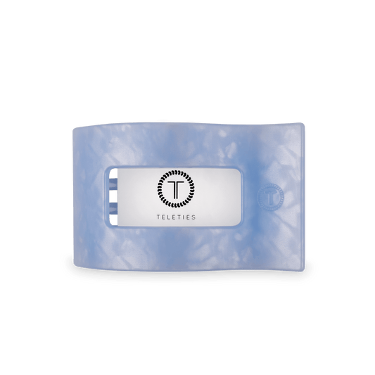 Flat Rectangle Hair Clip | Medium | Blue Lagoon - She Chester