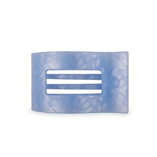 Flat Rectangle Hair Clip | Medium | Blue Lagoon - She Chester