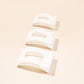 Flat Rectangle Hair Clip | Medium | Coconut White - She Chester