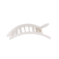Flat Rectangle Hair Clip | Medium | Coconut White - She Chester