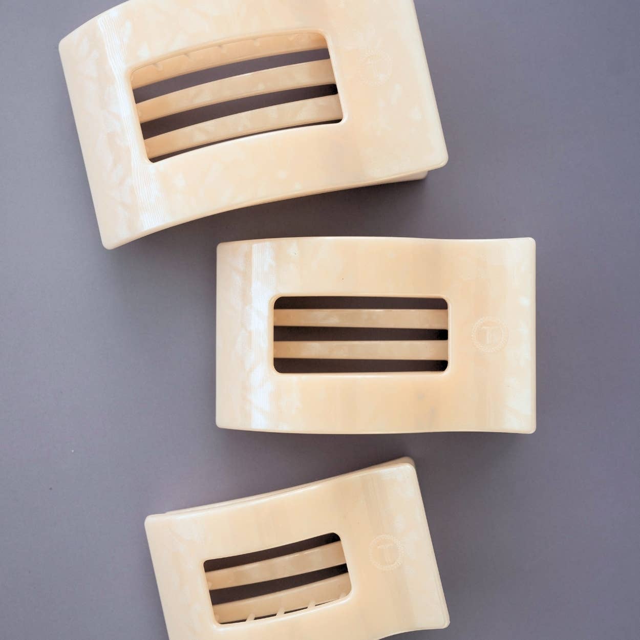 Flat Rectangle Hair Clip | Medium | Soft Surf - She Chester
