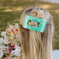 Flat Rectangle Hair Clip | Medium | Spring Splash - She Chester