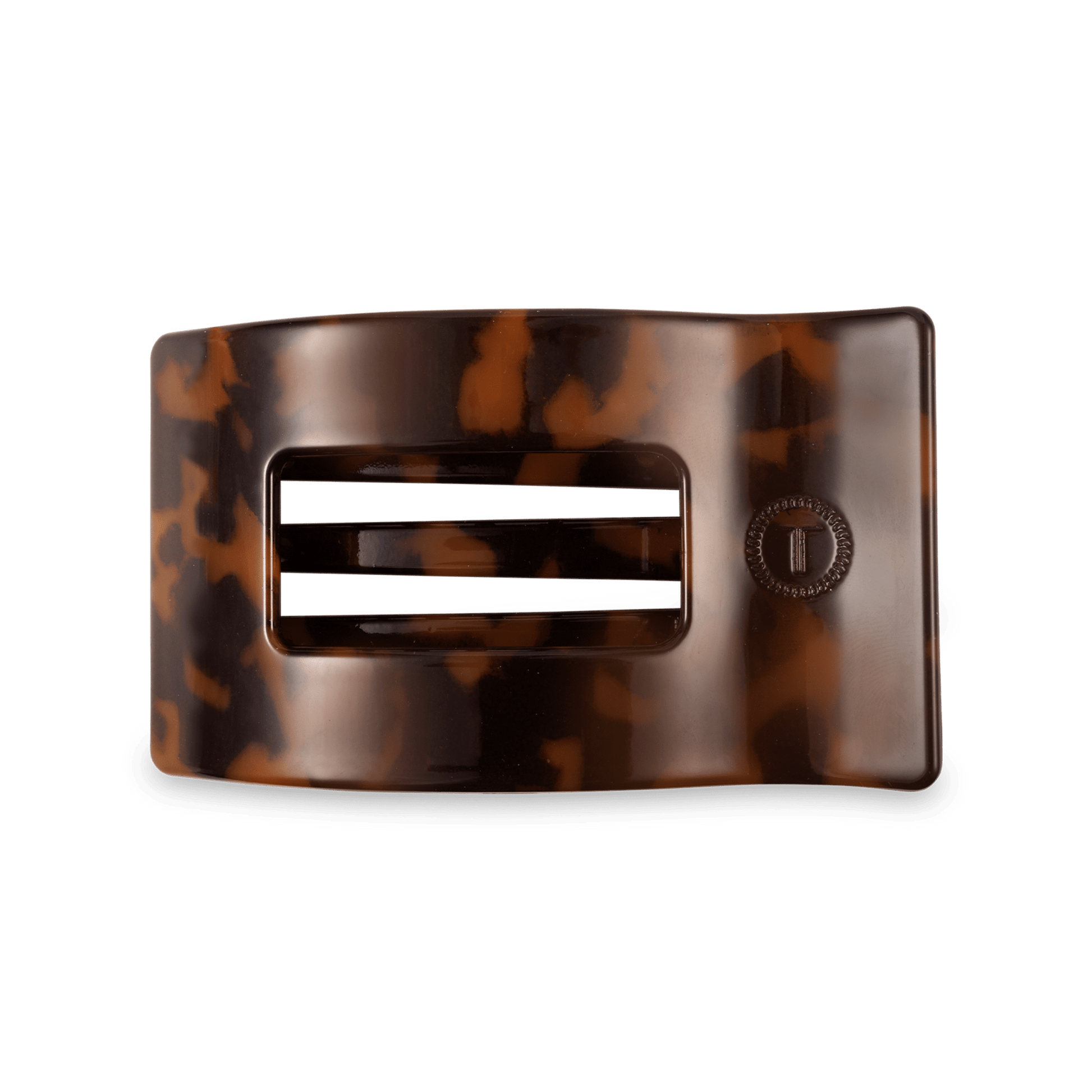 Flat Rectangle Hair Clip | Medium | Tortoise - She Chester