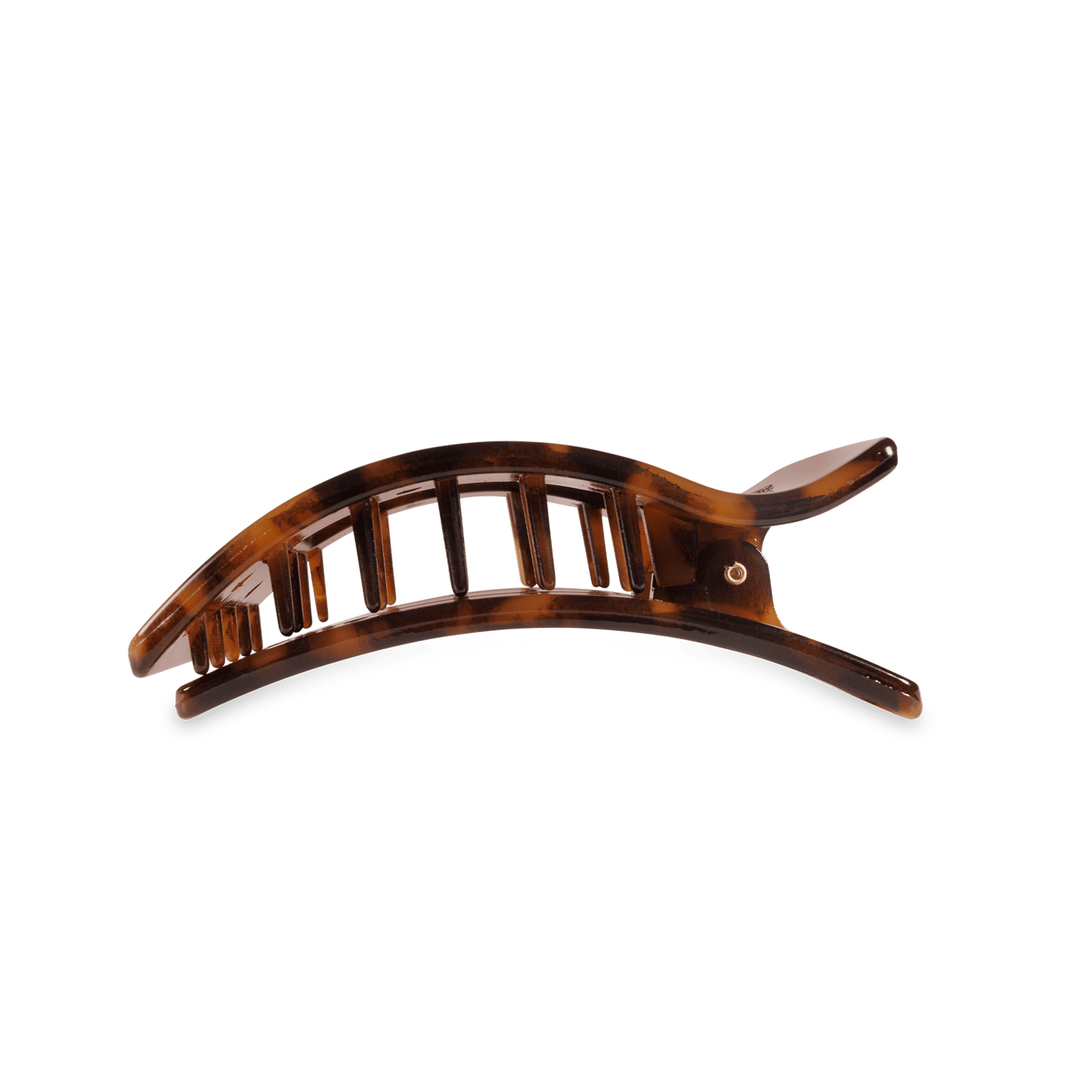 Flat Rectangle Hair Clip | Medium | Tortoise - She Chester