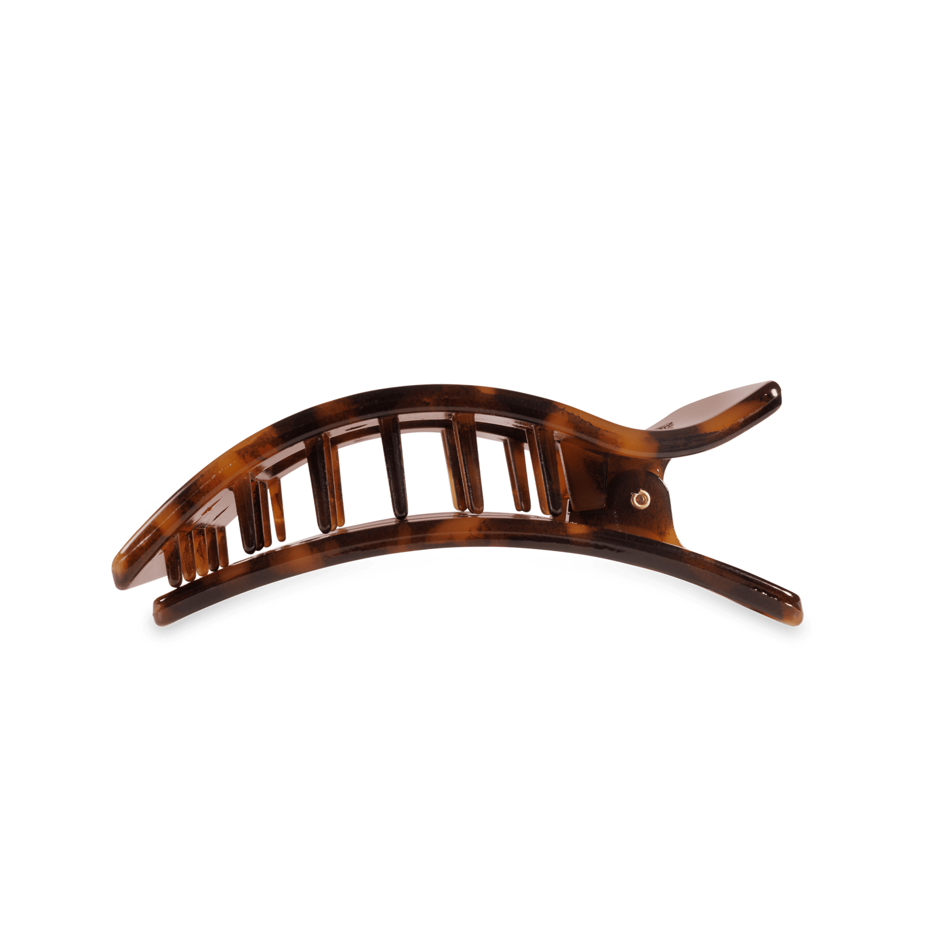 Flat Rectangle Hair Clip | Medium | Tortoise - She Chester