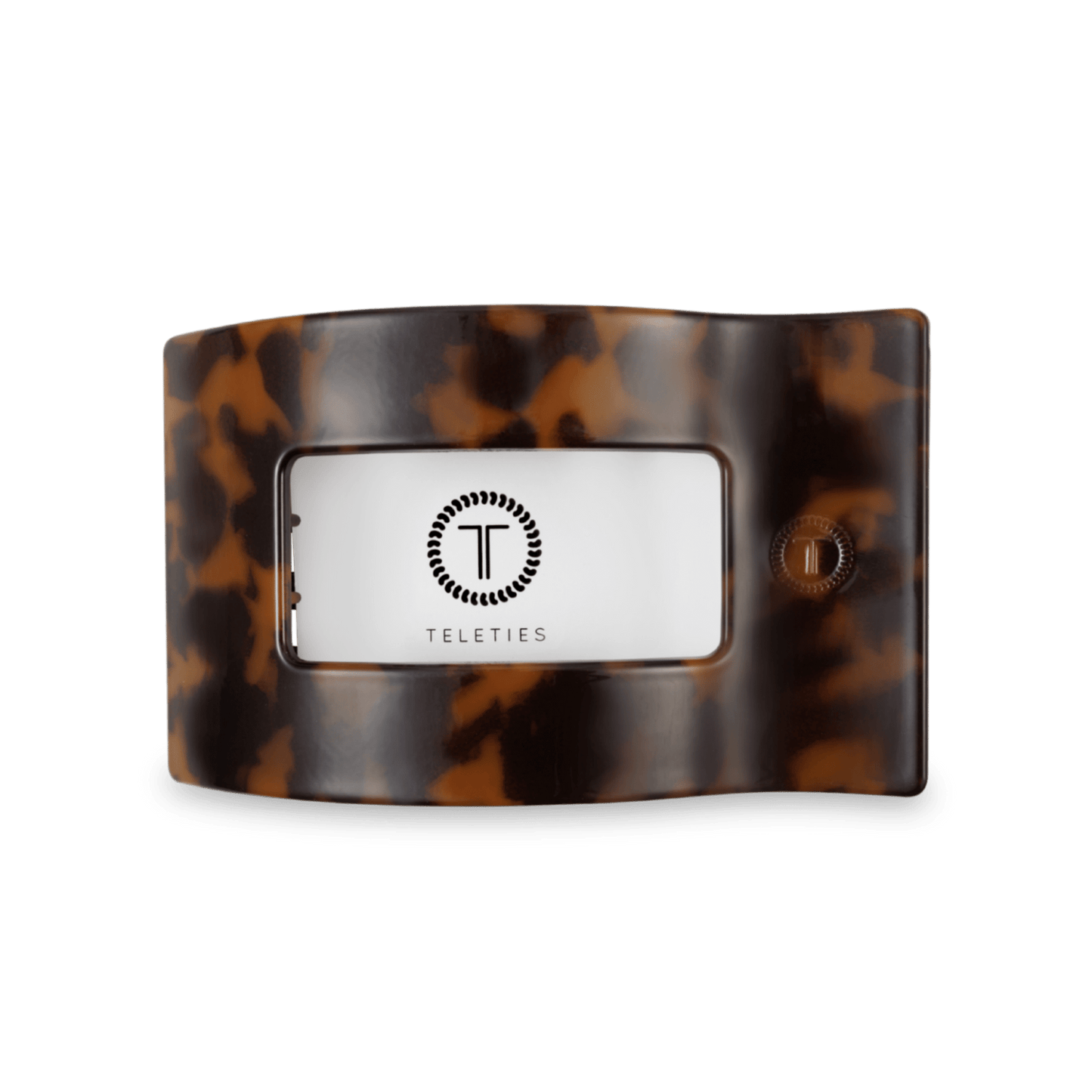 Flat Rectangle Hair Clip | Medium | Tortoise - She Chester
