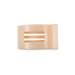 Flat Rectangle Hair Clip | Small | Almond Beige - She Chester
