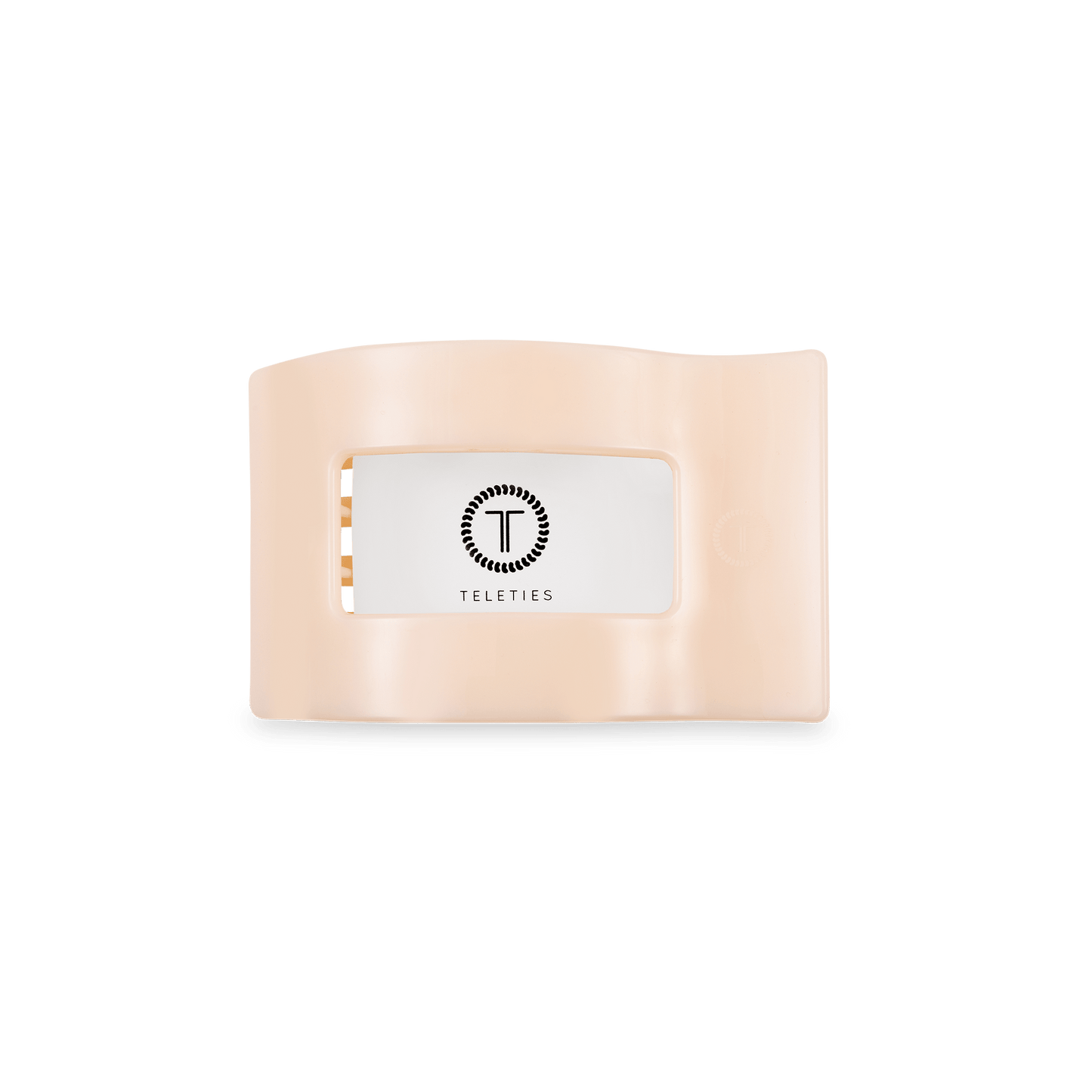 Flat Rectangle Hair Clip | Small | Almond Beige - She Chester