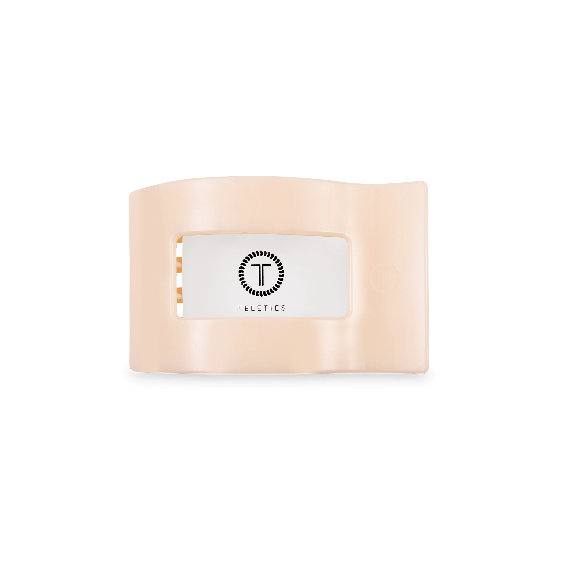 Flat Rectangle Hair Clip | Small | Almond Beige - She Chester