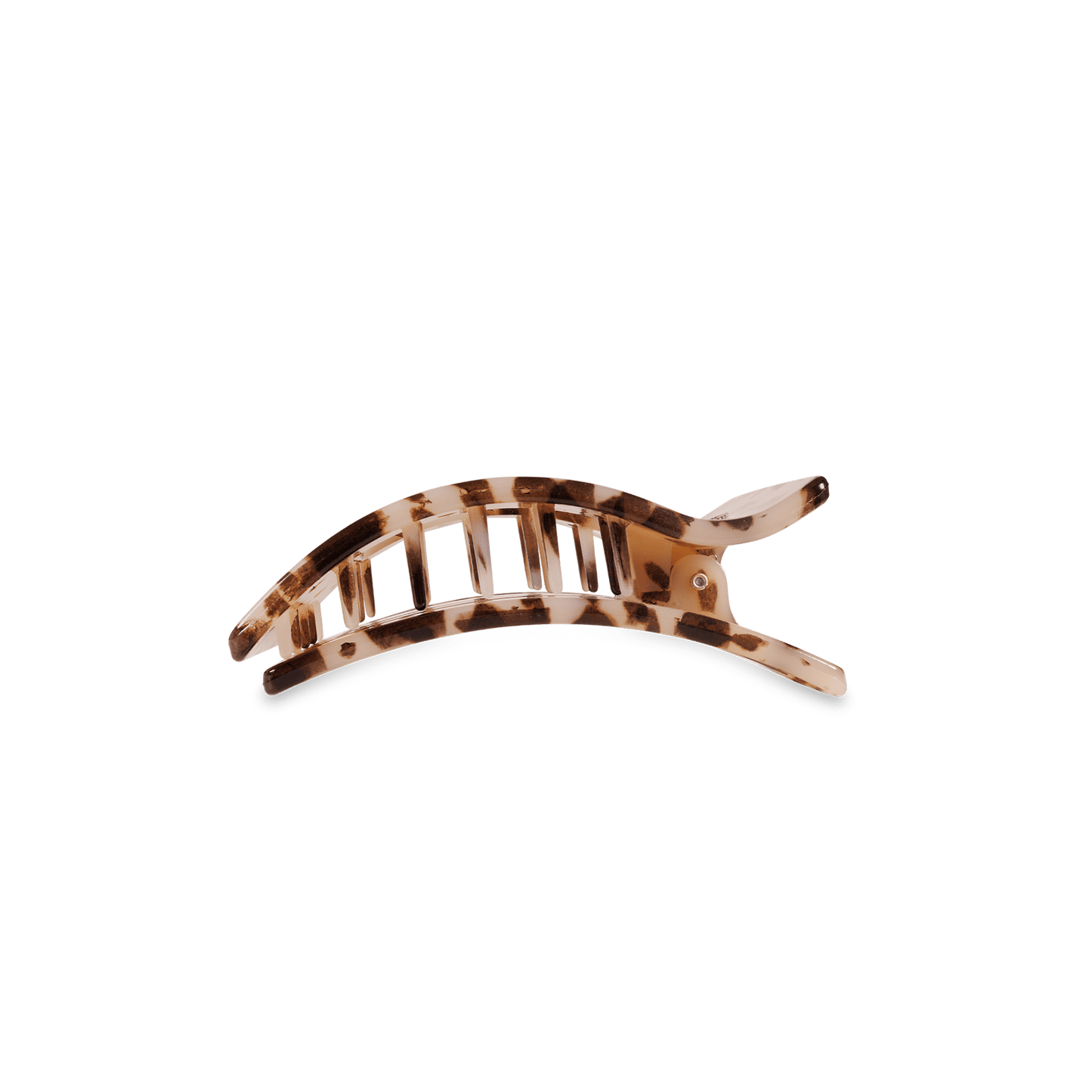 Flat Rectangle Hair Clip | Small | Blonde Tortoise - She Chester