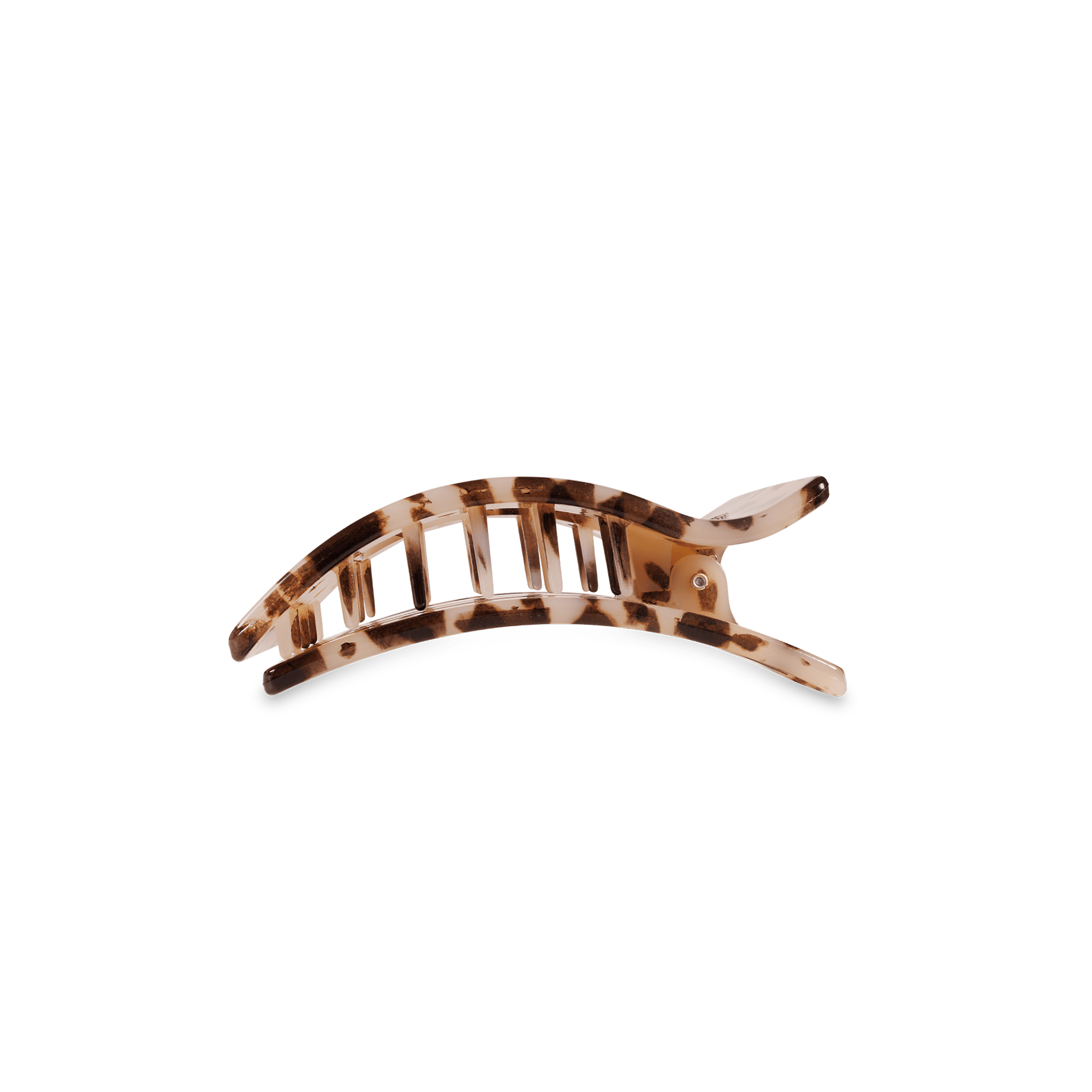 Flat Rectangle Hair Clip | Small | Blonde Tortoise - She Chester