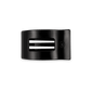 Flat Rectangle Hair Clip | Small | Jet Black - She Chester
