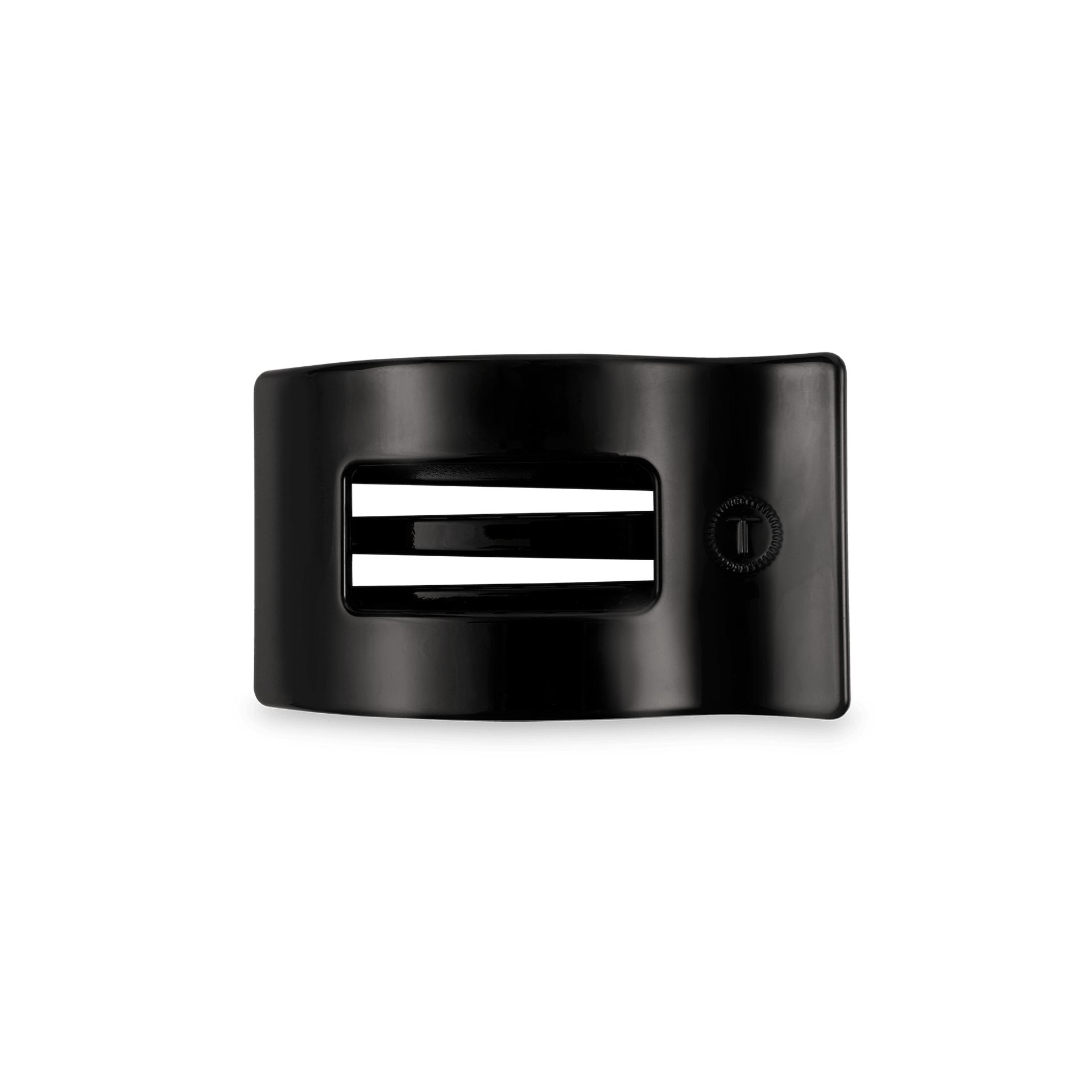 Flat Rectangle Hair Clip | Small | Jet Black - She Chester