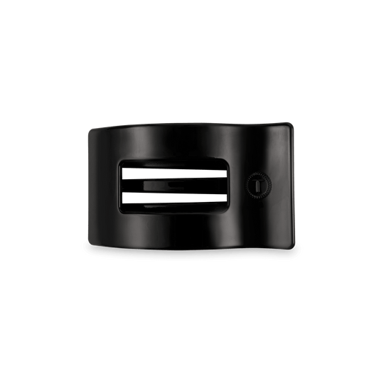 Flat Rectangle Hair Clip | Small | Jet Black - She Chester