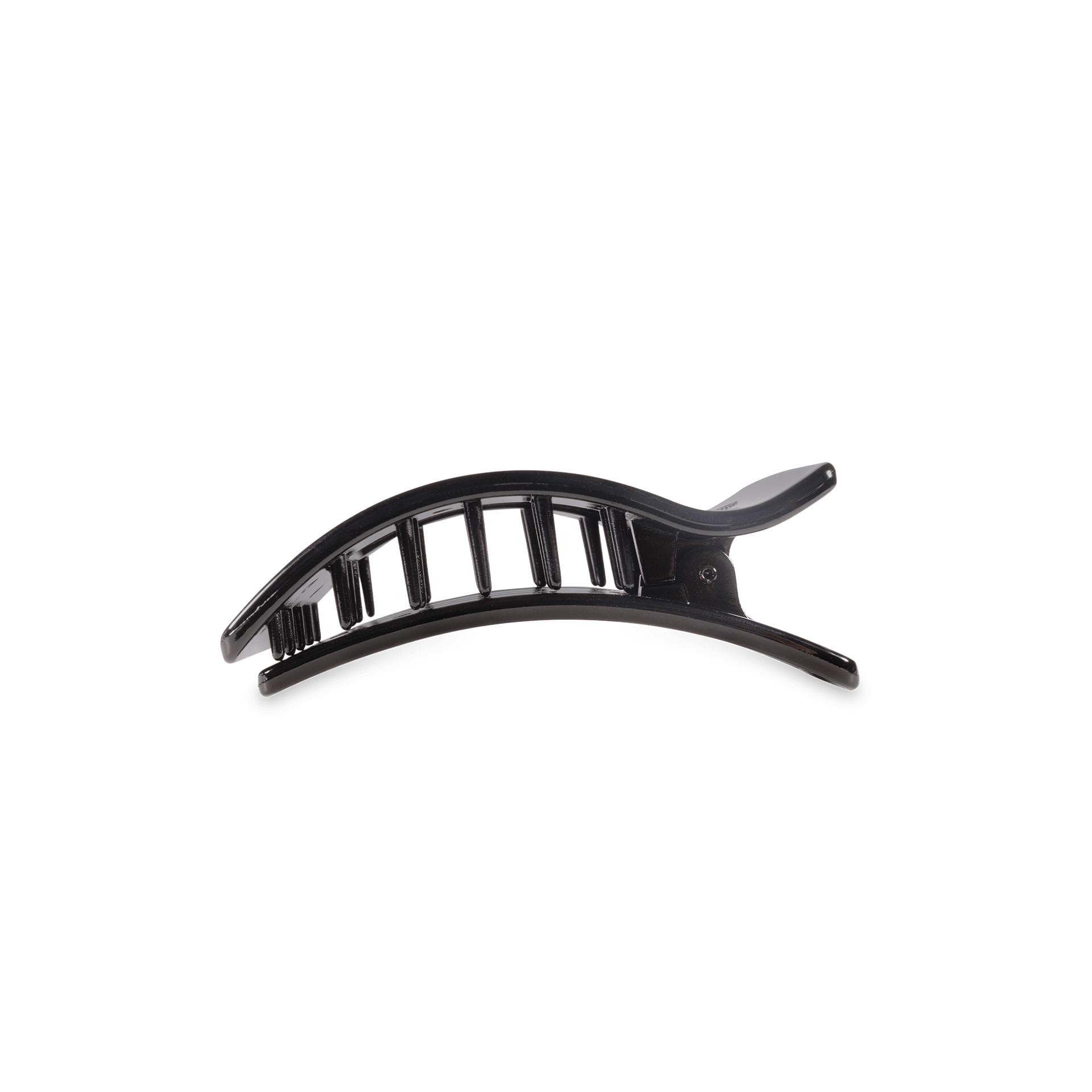 Flat Rectangle Hair Clip | Small | Jet Black - She Chester