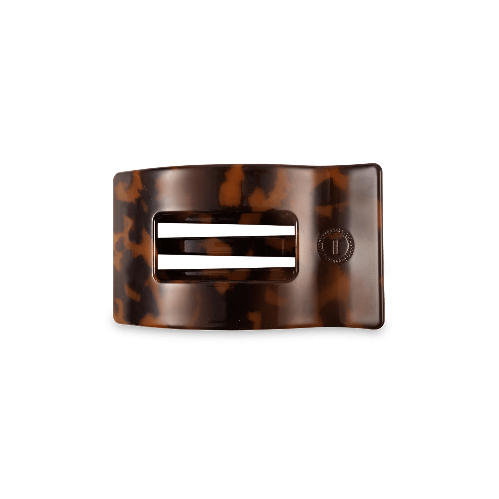 Flat Rectangle Hair Clip | Small | Tortoise - She Chester