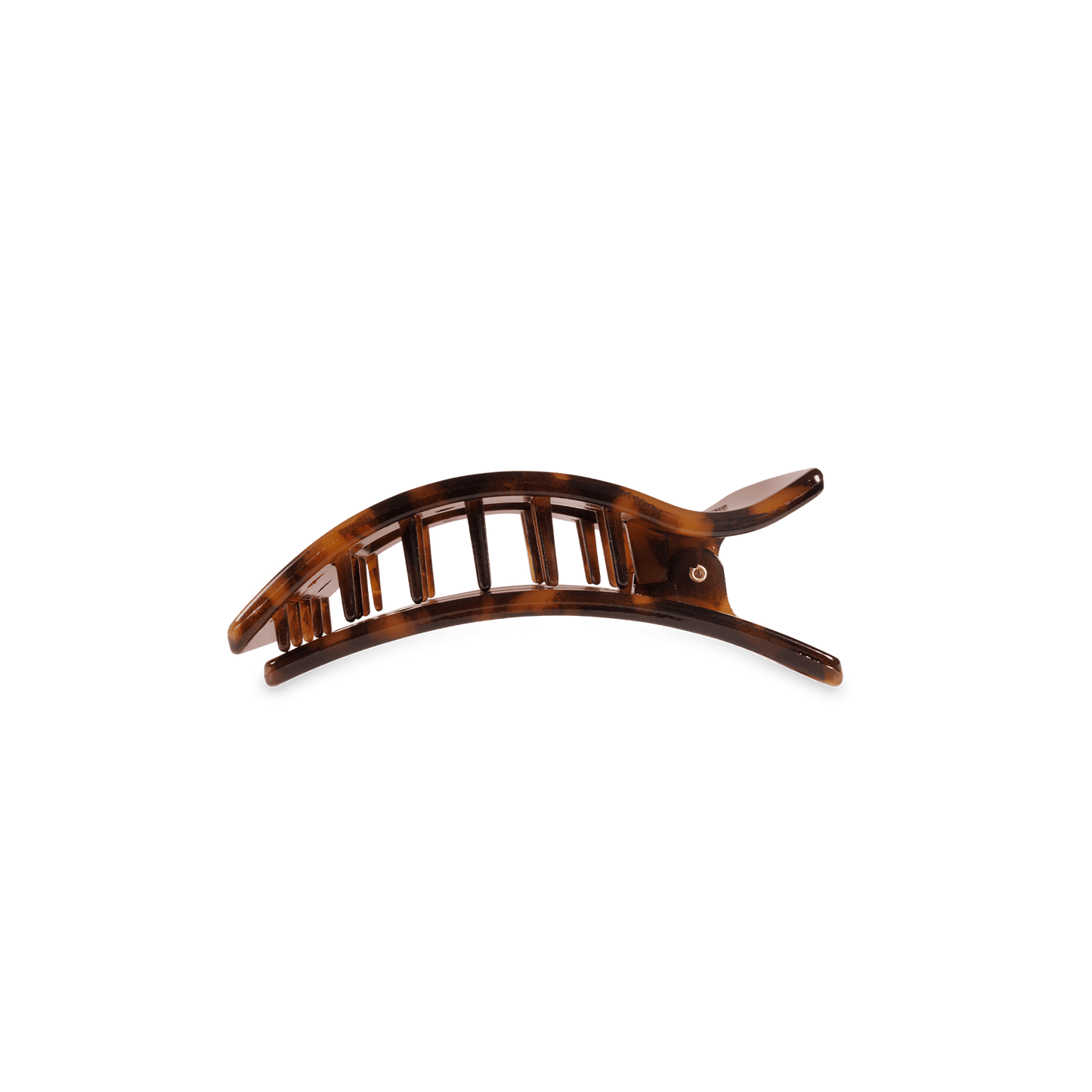 Flat Rectangle Hair Clip | Small | Tortoise - She Chester