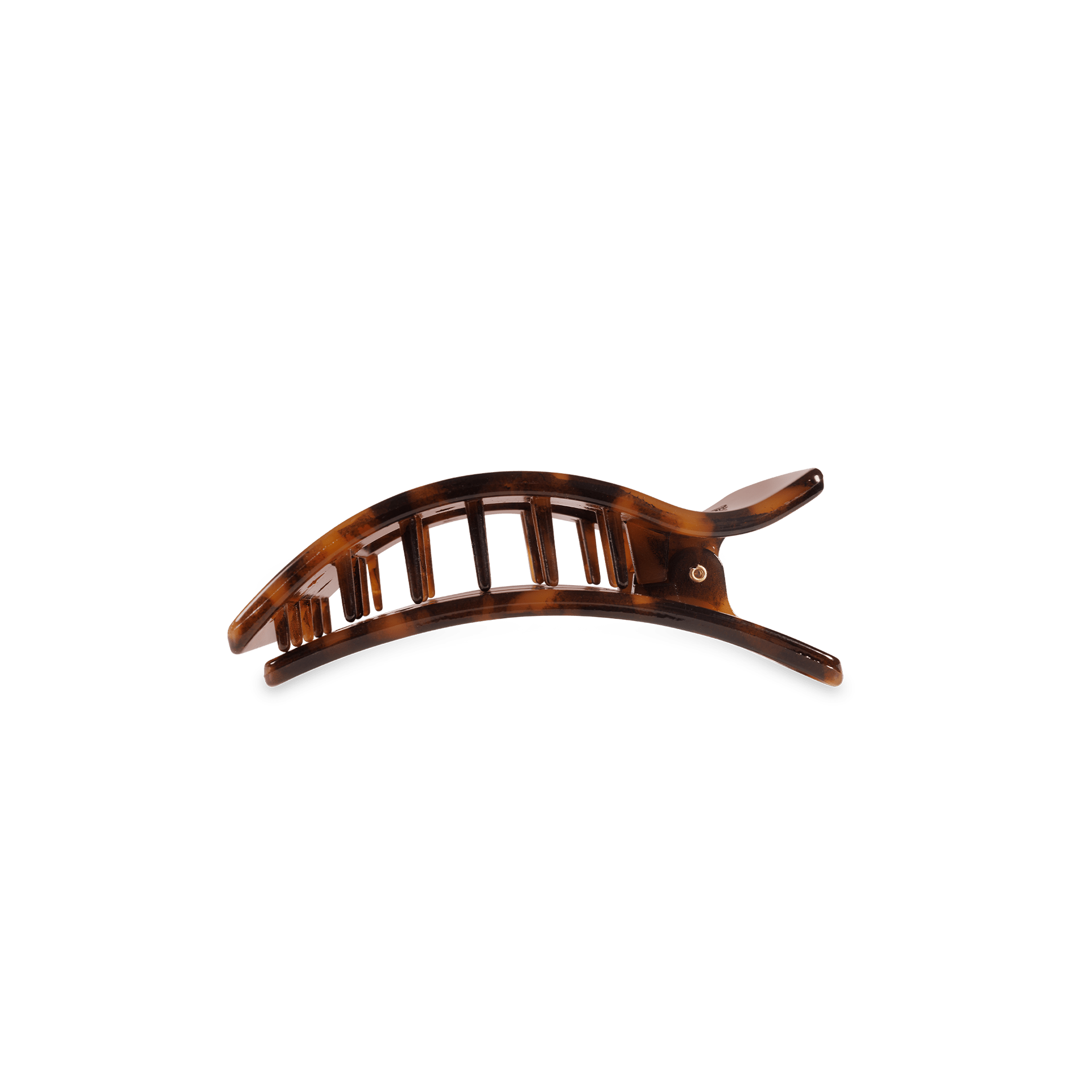 Flat Rectangle Hair Clip | Small | Tortoise - She Chester