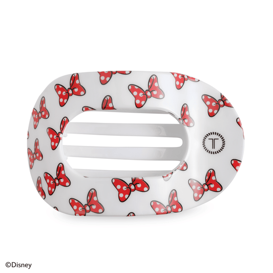 Flat Round Hair Clip | Large | Minnie Mouse Loves Her Bows! - She Chester