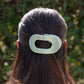 Flat Round Hair Clip | Medium | Dew Drop - She Chester