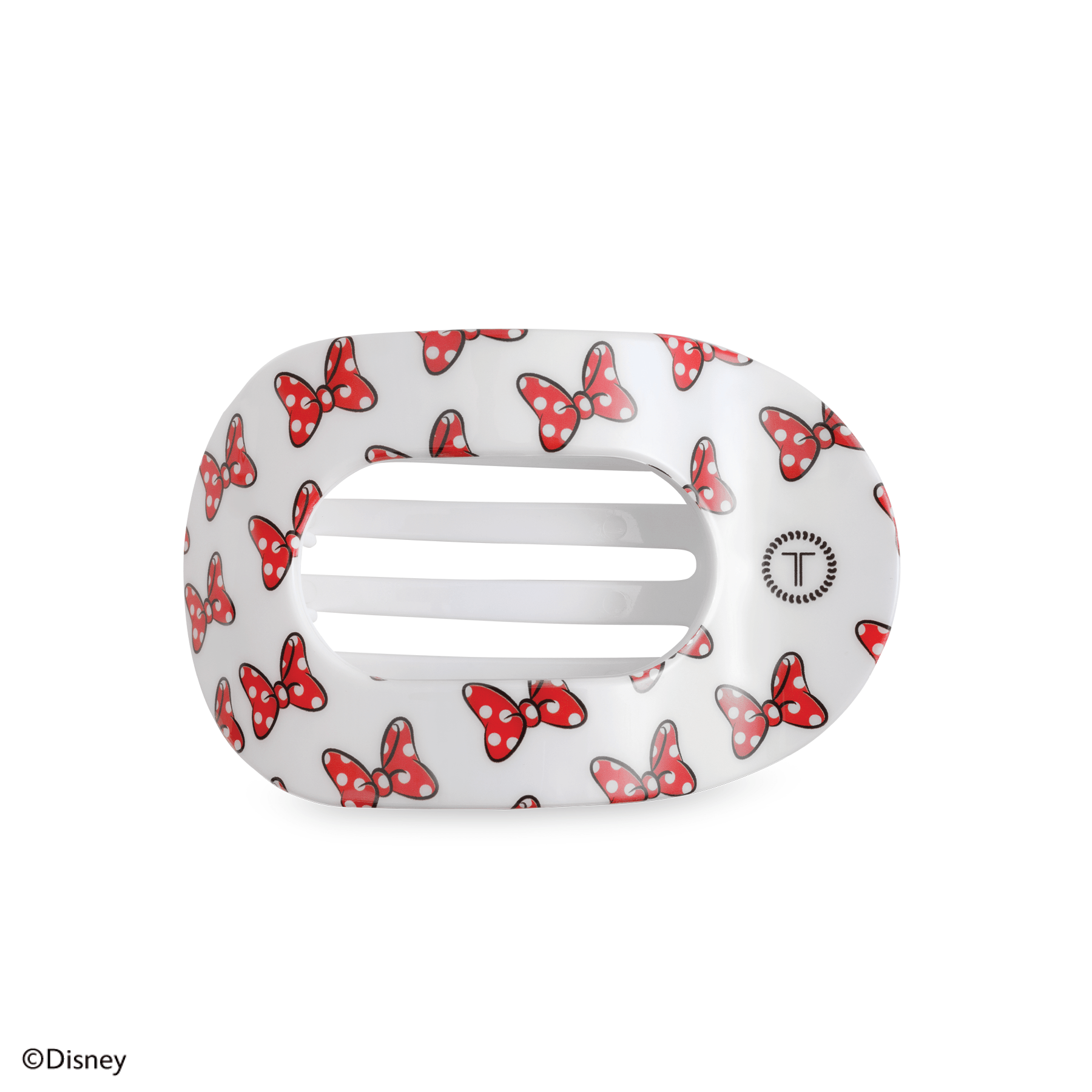 Flat Round Hair Clip | Medium | Minnie Mouse Loves Her Bows! - She Chester