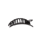 Flat Round Hair Clip | Small | Jet Black Quilted - She Chester