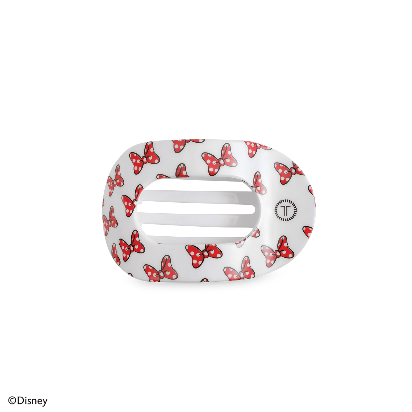 Flat Round Hair Clip | Small | Minnie Mouse Loves Her Bows! - She Chester