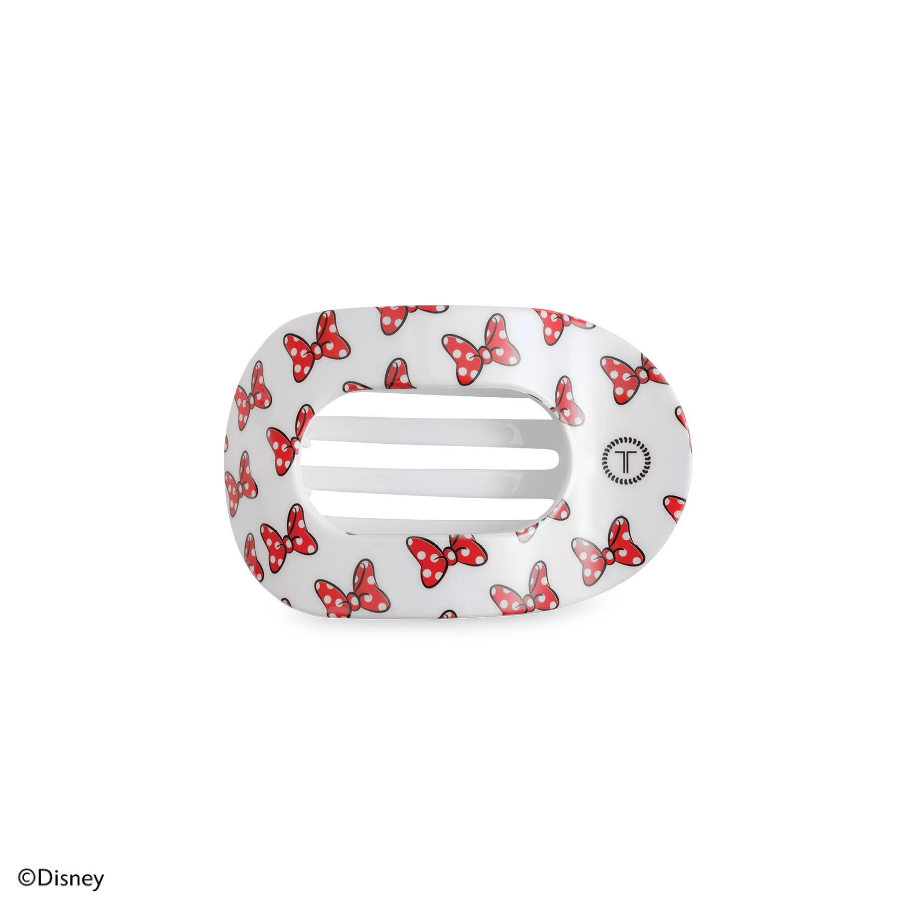 Flat Round Hair Clip | Small | Minnie Mouse Loves Her Bows! - She Chester
