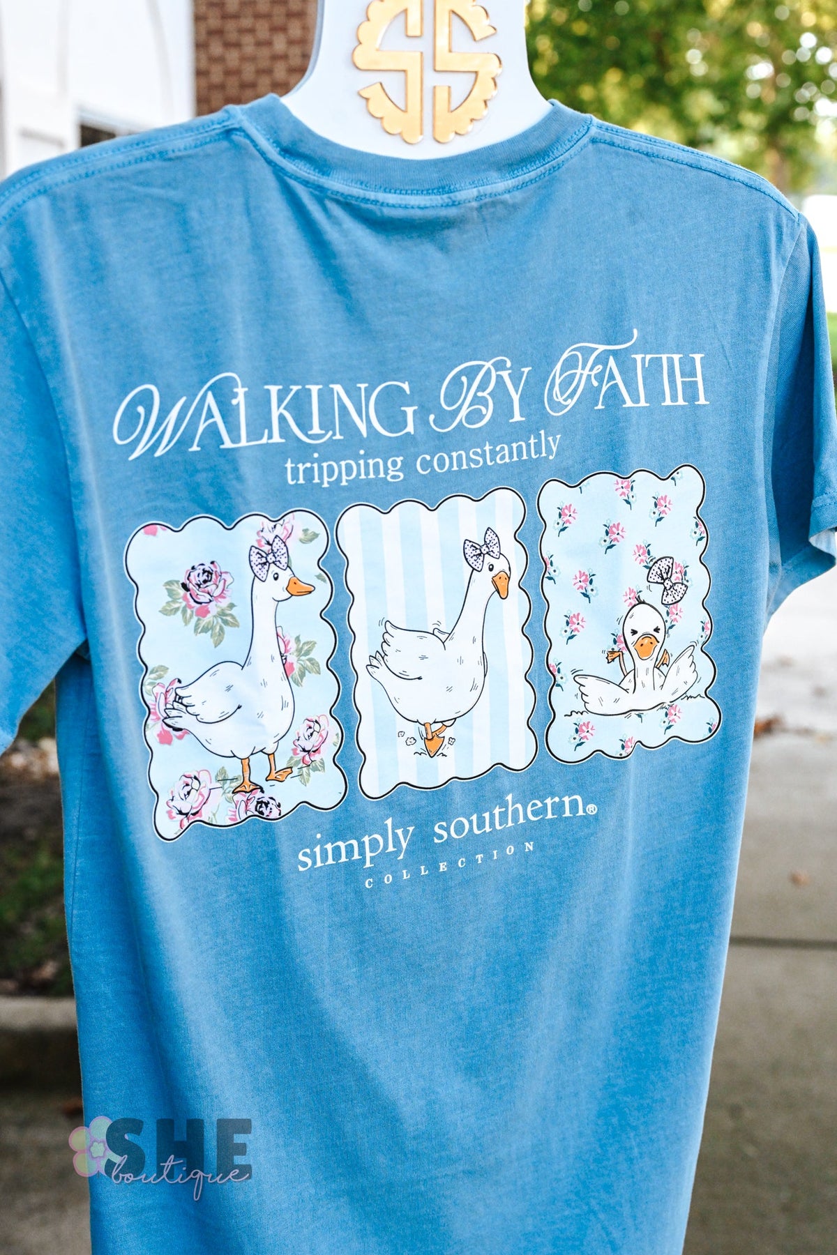 Flipping Ducks Mineral Wash Tee - She Chester