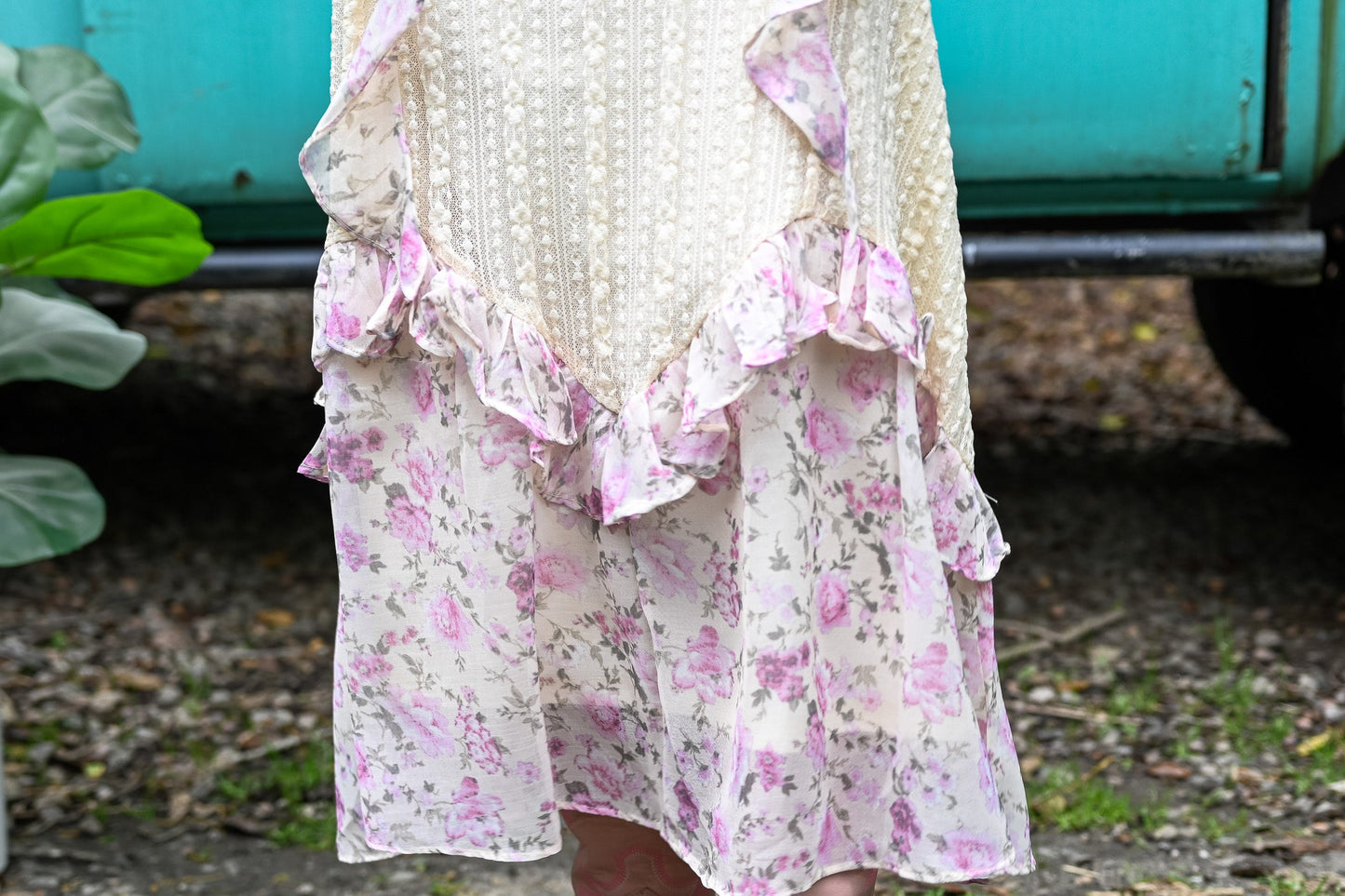 Floral Lace Maxi Skirt - She Chester