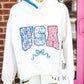 Floral Patchwork USA Hoodie - She Chester