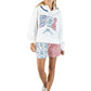 Floral Patchwork USA Hoodie - She Chester