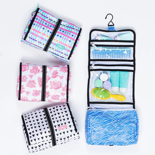 Floral Reef Beauty Burrito Hanging Toiletry Bag - She Chester