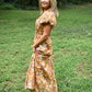 Floral Terra Cotta Tiered Maxi Dress - She Chester